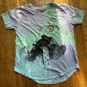 Disney Ursula 🐚 The Little Mermaid, Tie Dye and Metallic, T-Shirt 💜 Size Large